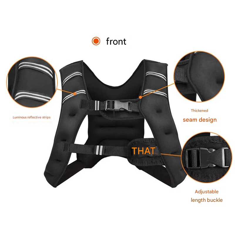 Black Gym Partner Weighted Vest - Training & Strength Building(5KG)